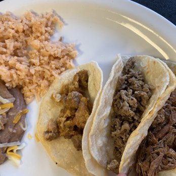 Taqueria Moctezuma - Lunch special with three tacos, rice and beans - Tacos Near Me - Irving, Texas Taqueria Moctezuma - Lunch special with three tacos, rice and beans - Tacos Near Me - Irving, Texas
