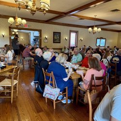 One of the several dining rooms.