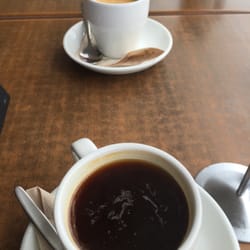Cafe Zest & The Waffle Room - Disappointing crema on the single shot and long blacks filled waaaay too high.