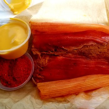 Churrito Loco - Hot cheeto tamal. Decent amount of meat inside, however, you don't taste the hot cheetos in the masa. - Desserts Near Me - Moreno Valley, California Churrito Loco - Hot cheeto tamal. Decent amount of meat inside, however, you don't taste the hot cheetos in the masa. - Desserts Near Me - Moreno Valley, California