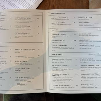 Suspiro - Menu - Spanish Near Me - San Jose, California