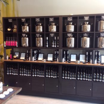 Olive Connection - a display of olives and other products - Olive Oil Near Me - Brookline, Massachusetts