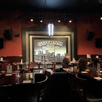 Gotham Comedy Club - View from back wall where our booth seat/table was - Comedy Clubs Near Me - New York, New York Gotham Comedy Club - View from back wall where our booth seat/table was - Comedy Clubs Near Me - New York, New York
