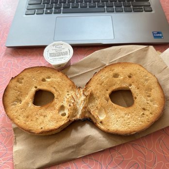 Cup A Joe - Toasted plain bagel - Coffee & Tea Near Me - Raleigh, North Carolina