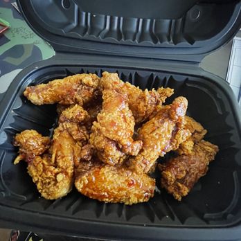 Popeyes Louisiana Kitchen - Ordered half ghost pepper and half sweet and spicy and got all sweet and spicy - Fast Food Near Me - Glendale, Arizona