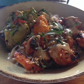 Mopho - Gulf Shrimp over noodles - Vietnamese Near Me - New Orleans, Louisiana