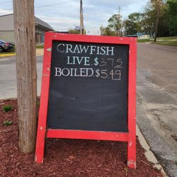 The Wharf's Boiling Shack - Chalkboard