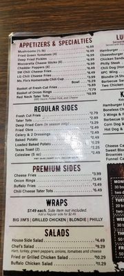 Menu photo 2 Big Jim's Wing Shack Griffin, GA
