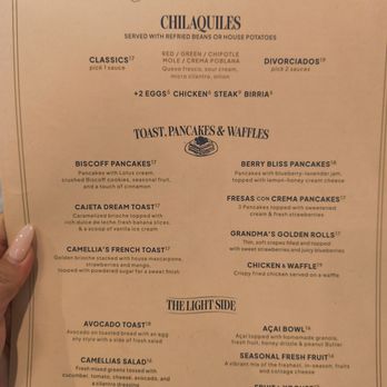 Camellia’s Brunch - Brunch menu - Breakfast & Brunch Near Me - Bonita, California