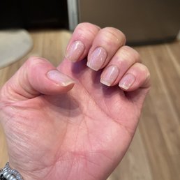 Dip done on my nails.