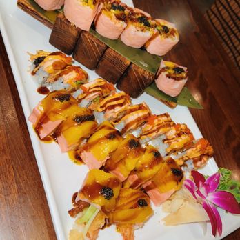 Miyabi Sushi Bar Steakhouse - 3 different special roll orders - Japanese Near Me - Arnold, Missouri Miyabi Sushi Bar Steakhouse - 3 different special roll orders - Japanese Near Me - Arnold, Missouri