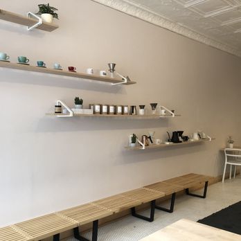Little Victories Coffee Roasters - Cute bench seating - Coffee Roasteries Near Me - Ottawa, Ontario