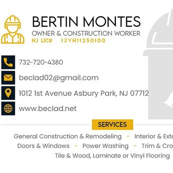 Builders' General Supply - "BECLAD" TILE & REMODELING HOME IMPROVEMENT GENERAL CONSTRUCTION LLC - Hardware Stores Near Me - River, New Jersey