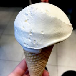Part ice cream, part whipped cream, all delicious! This is the large size on a fresh waffle cone. Part ice cream, part whipped cream, all delicious! This is the large size on a fresh waffle cone.