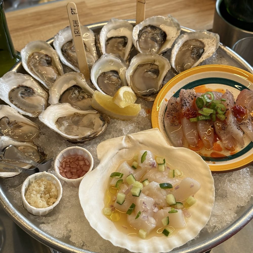 Perla Oyster Bar - Delicious oysters perfectly shucked and a crudo flight. - Seafood Near Me - Maplewood, New Jersey Perla Oyster Bar - Delicious oysters perfectly shucked and a crudo flight. - Seafood Near Me - Maplewood, New Jersey