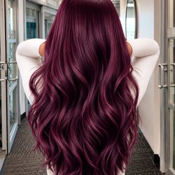 Andy Lam Hair Studio - plum Burgundy Tranformation