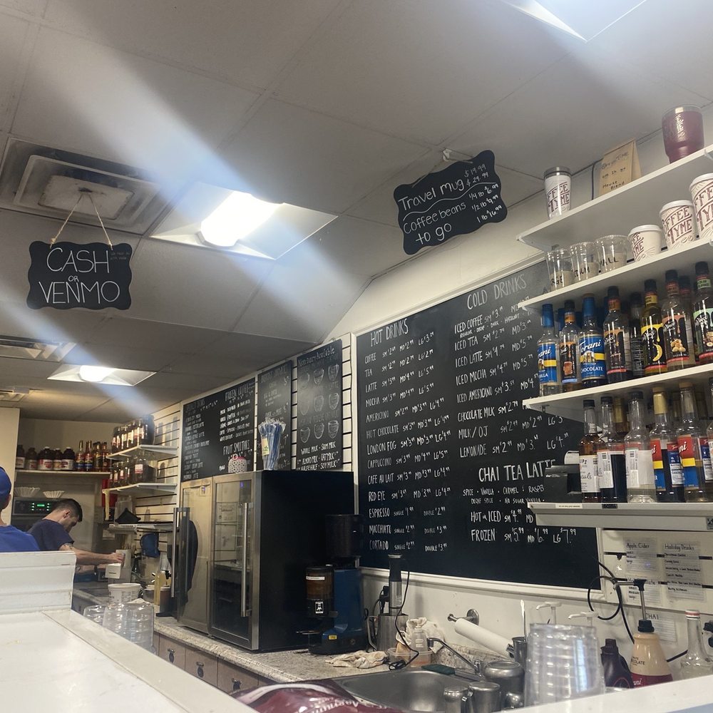 Coffee Tyme At The Mall - Counter and menu - Coffee & Tea Near Me - Cape May, New Jersey