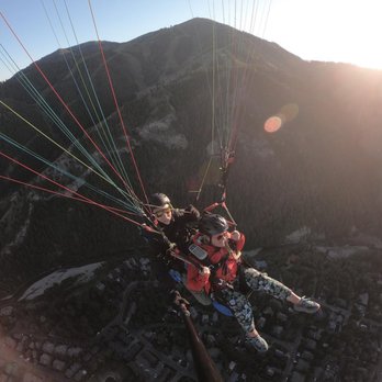 Fly Sun Valley - Anna and I soaring! - Hang Gliding Near Me - Ketchum, Idaho
