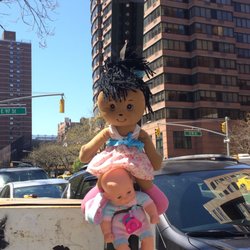 East Harlem - 05/01/18 Hanging on a Street Sign!