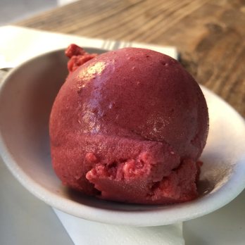 Fete - Raspberry, lychee, and rose sorbet. - New American Near Me - Honolulu, Hawaii
