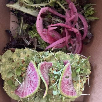 Offshore Coffee - Avocado toast with a beautiful radish - Cafes Near Me - Long Branch, New Jersey