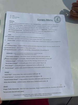 Menu photo 2 Gorges Beer Cascade Locks, OR