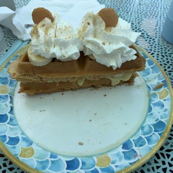 The Mermaid Cafe at Riverview - Banana pudding waffle - Breakfast & Brunch Near Me - New Smyrna Beach, Florida