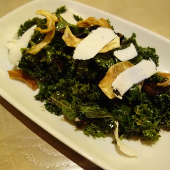 CRUSH American Grill - Kale Salad - Crispy Artichokes, Ricotta Salata, Warm Mushroom Vinaigrette - Lounges Near Me - Las Vegas, Nevada