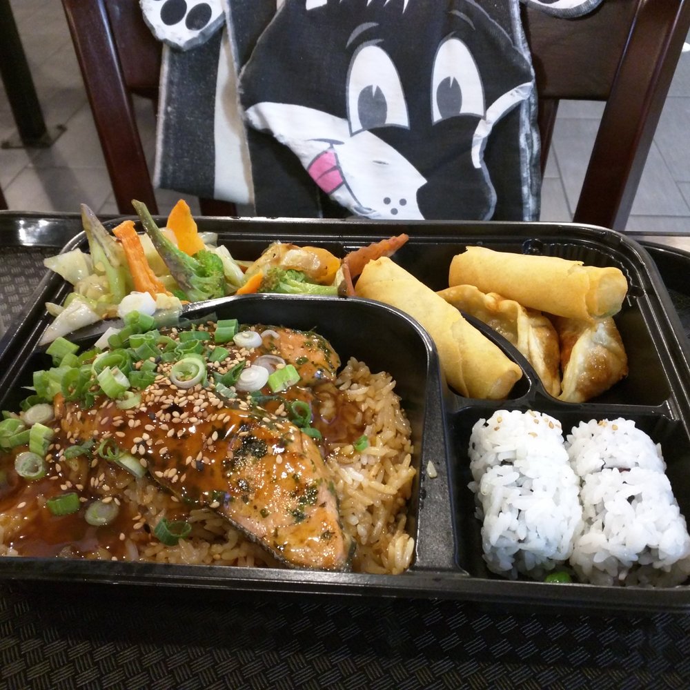 Quickway Japanese Hibachi - Salmon Bento - Japanese Near Me - Herndon, Virginia Quickway Japanese Hibachi - Salmon Bento - Japanese Near Me - Herndon, Virginia