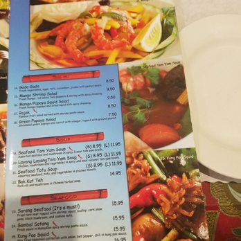 Layang Layang - Menu - Malaysian Near Me - Milpitas, California