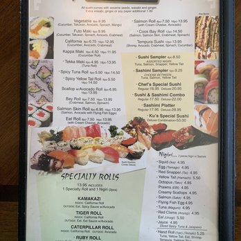 Sumin's Restaurant - Sumin's full menu (p4) - Japanese Near Me - Coos Bay, Oregon