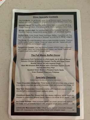 Menu photo 6 Suncoast Broadway Dinner Theatre Hudson, FL Menu photo 6 Suncoast Broadway Dinner Theatre Hudson, FL