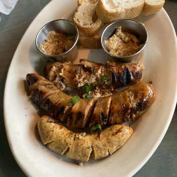 Bon Temps Grill - Sausage and boudin plate - Cajun/Creole Near Me - Lafayette, Louisiana