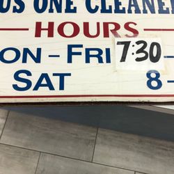 Plus One Cleaners - Hours