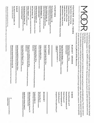 Menu photo 3 MOOR Kissimmee, FL Menu photo 3 MOOR Kissimmee, FL