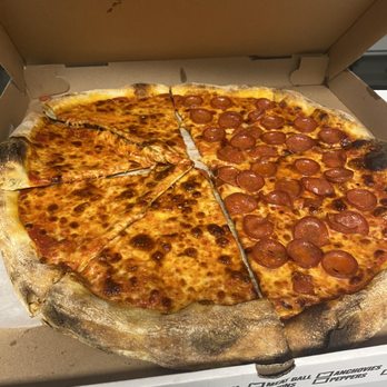 Crown Heights Pizza - Half Cheese/half pepperoni - Pizza Near Me - Brooklyn, New York