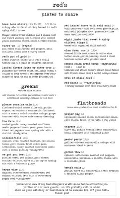 Menu photo 7 Red's Place Ithaca, NY