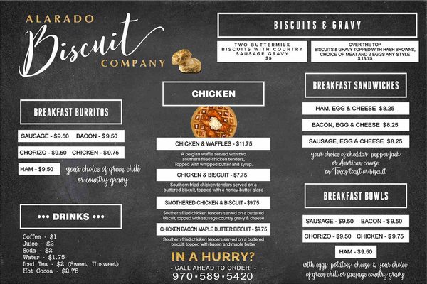 Menu photo 2 Alarado Biscuit Company Grand Junction, CO