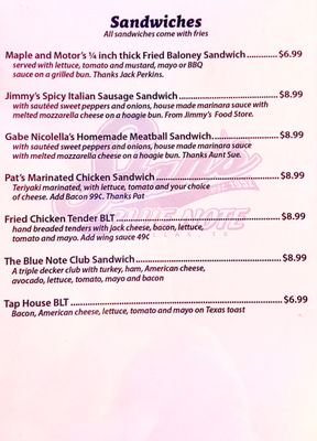 Menu photo 3 Stan's Blue Note Dallas, TX