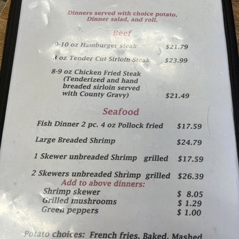 Sunset Grill - Menu 7/10/2023 - American Near Me - Kadoka, South Dakota Sunset Grill - Menu 7/10/2023 - American Near Me - Kadoka, South Dakota