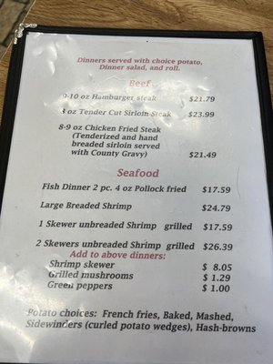 Menu photo 2 Sunset Grill Kadoka, SD Menu photo 2 Sunset Grill Kadoka, SD