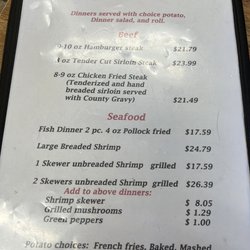 Sunset Grill - Menu 7/10/2023