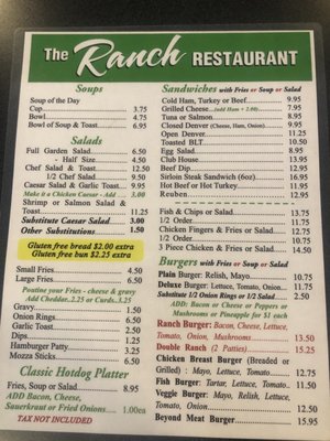 Menu photo 1 The Ranch Restaurant Keremeos, BC