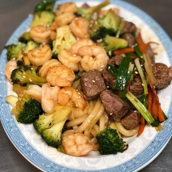 RIO Japanese Restaurant - Steak & Shrimp Combo with Broccoli - Japanese Near Me - Clemmons, North Carolina