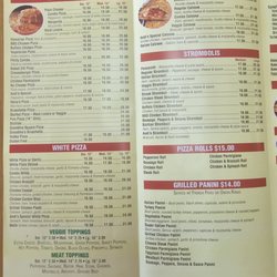 Andi's Pizza & Grill - Most Recent Menu
