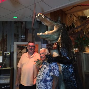 River Grille - Meet the alligator - Seafood Near Me - Ormond Beach, Florida