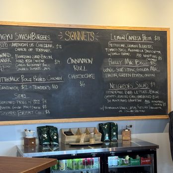 Sonnets Espresso Bar & Restaurant - Cafe style.  Order food at the front register.  Seat yourself and wait for the great food to come out of the kitchen. - Coffee & Tea Near Me - Wadsworth, Ohio