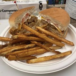 Hideaway Bar & Grill - Tenderloin Sandwich with Fries