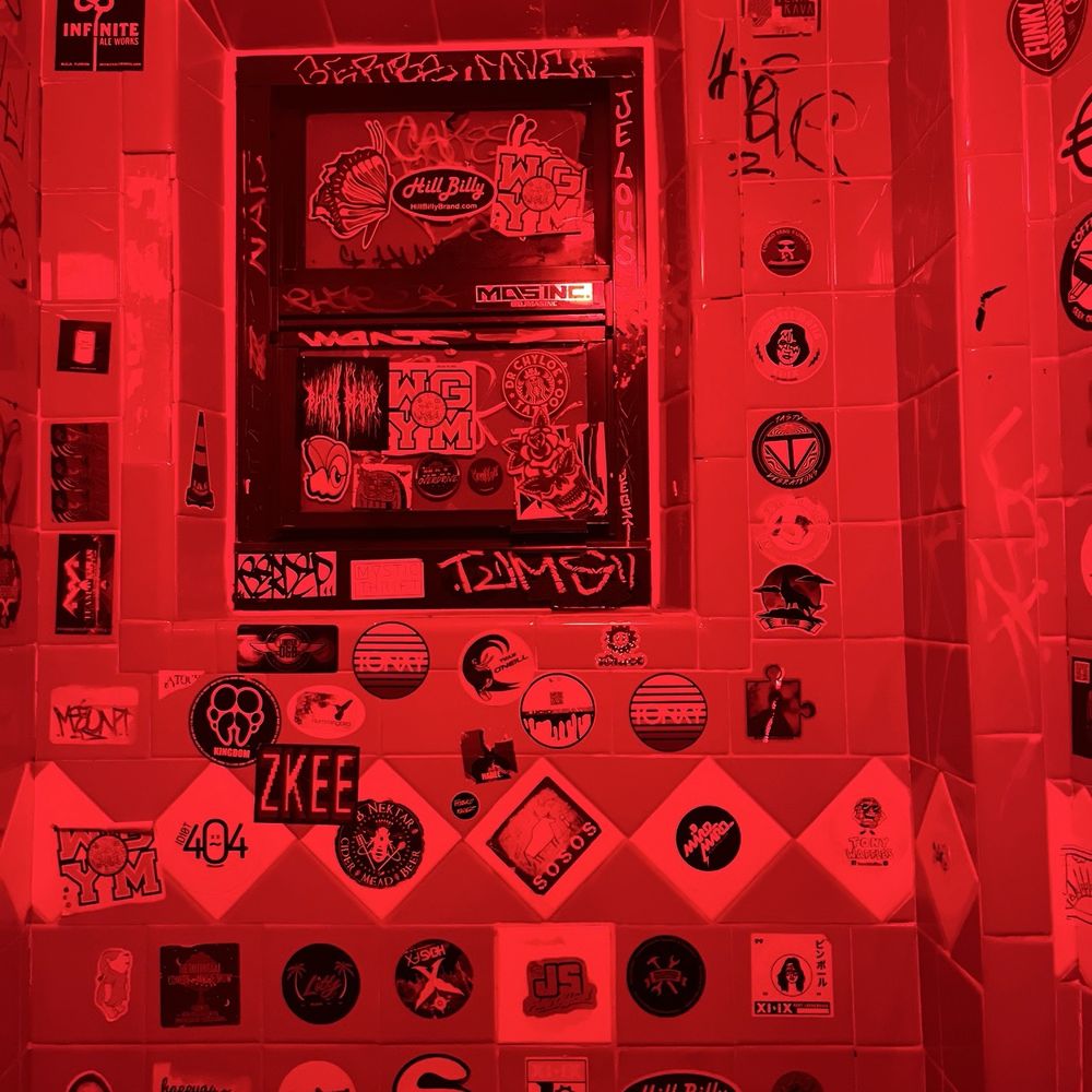 Glitch Bar - The bathroom. - Bars Near Me - Fort Lauderdale, Florida