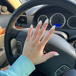 Orchid Nail Spa - Almond chrome nails